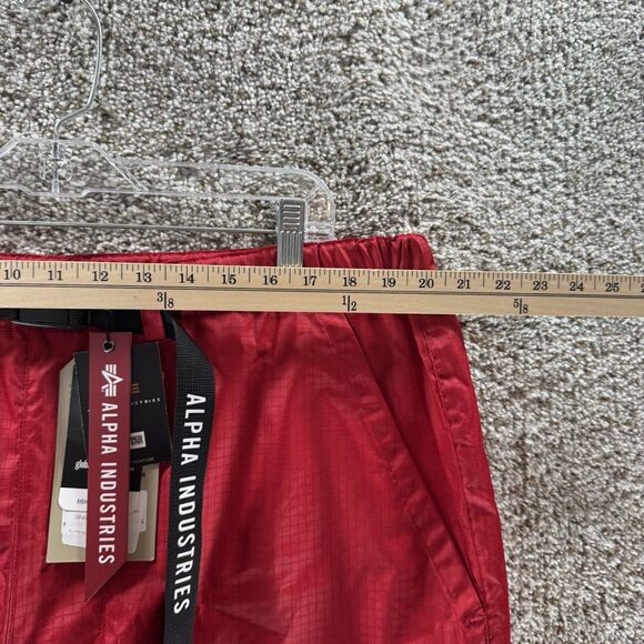 Atlanta Hawks Shorts Mens 2XL XXL Alpha Industries X New Era Rip Stop New Red - Picture 6 of 15